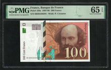 Charger l&#39;image dans la galerie, France : 100 Francs Cezanne 1997 ; PMG : Gem UNC 65 ; EPQ
