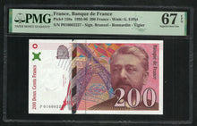 Charger l&#39;image dans la galerie, France : 200 Francs Eiffel 1996 ; PMG : Superb Gem UNC 67 ; EPQ
