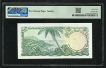 Charger l&#39;image dans la galerie, East Caribbean 5 Dollars 1965 ; PMG : Choice UNC 64 ; EPQ
