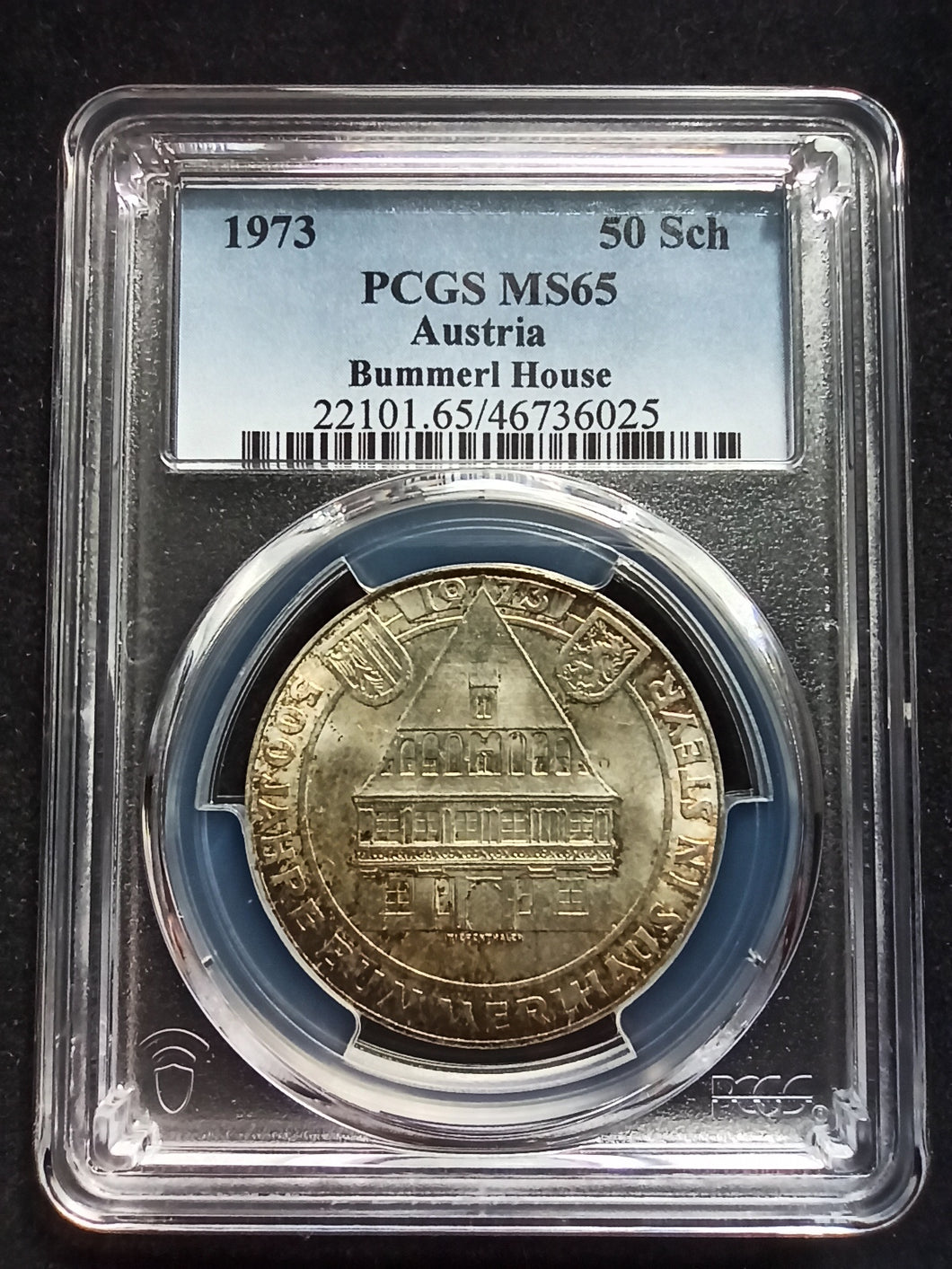 Austria : 50 Shillings 1973 Silver ; PCGS : MS 65