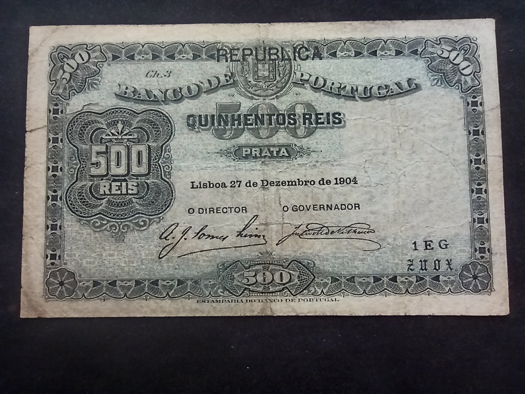 Portugal : 500 Reis 1904 (Ref 234)