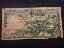 Charger l&#39;image dans la galerie, Congo Belge : 20 Francs 1957  (Ref 256)
