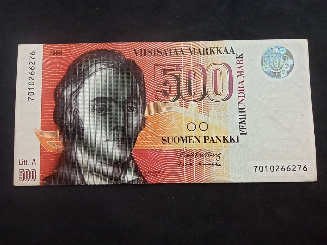 Finlande : 500 Markkaa 1986 (Ref 231)