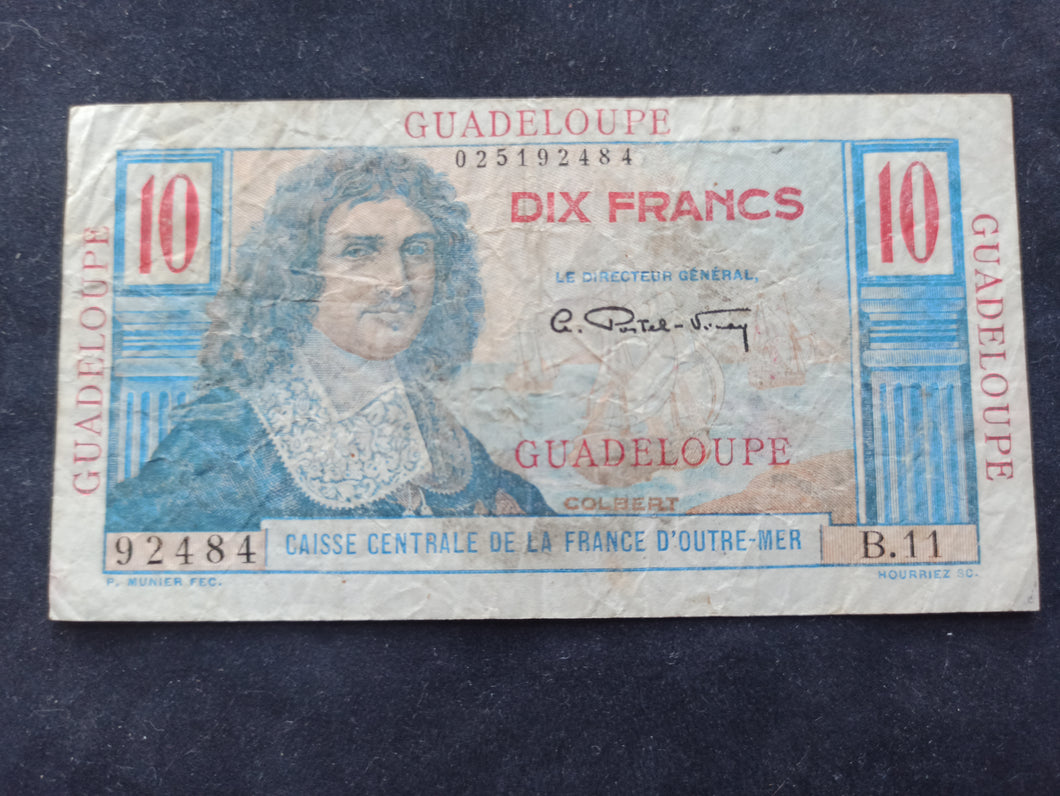 Guadeloupe : 10 Francs 1947 Colbert (Ref 286)