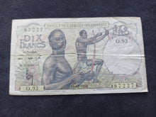 Charger l&#39;image dans la galerie, Afrique Occidentale : 10 Francs (19-12-1952) (Ref 288)

