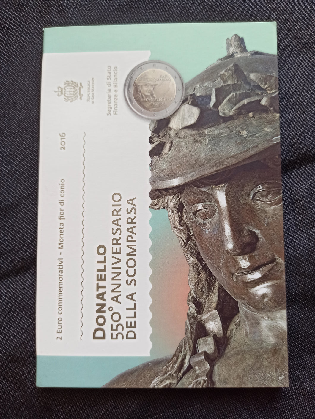 Saint Marin : 2 Euro Commémorative BU 2016 : Donatello