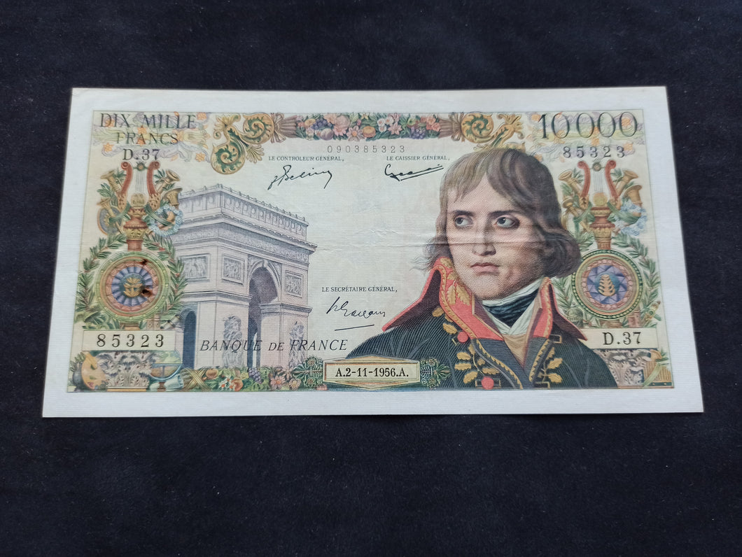 10000 Francs Napoleon Bonaparte (2-11-1956) (Ref 405)