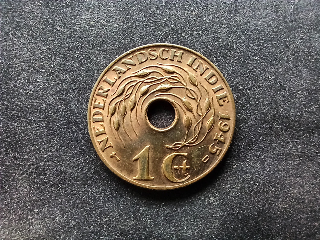 Nederlandsch Indie : 1 Cent 1945 D ; Qualité (Ref 467)