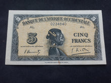 Charger l&#39;image dans la galerie, Afrique Occidentale : 5 Francs 1942 (Ref 523)
