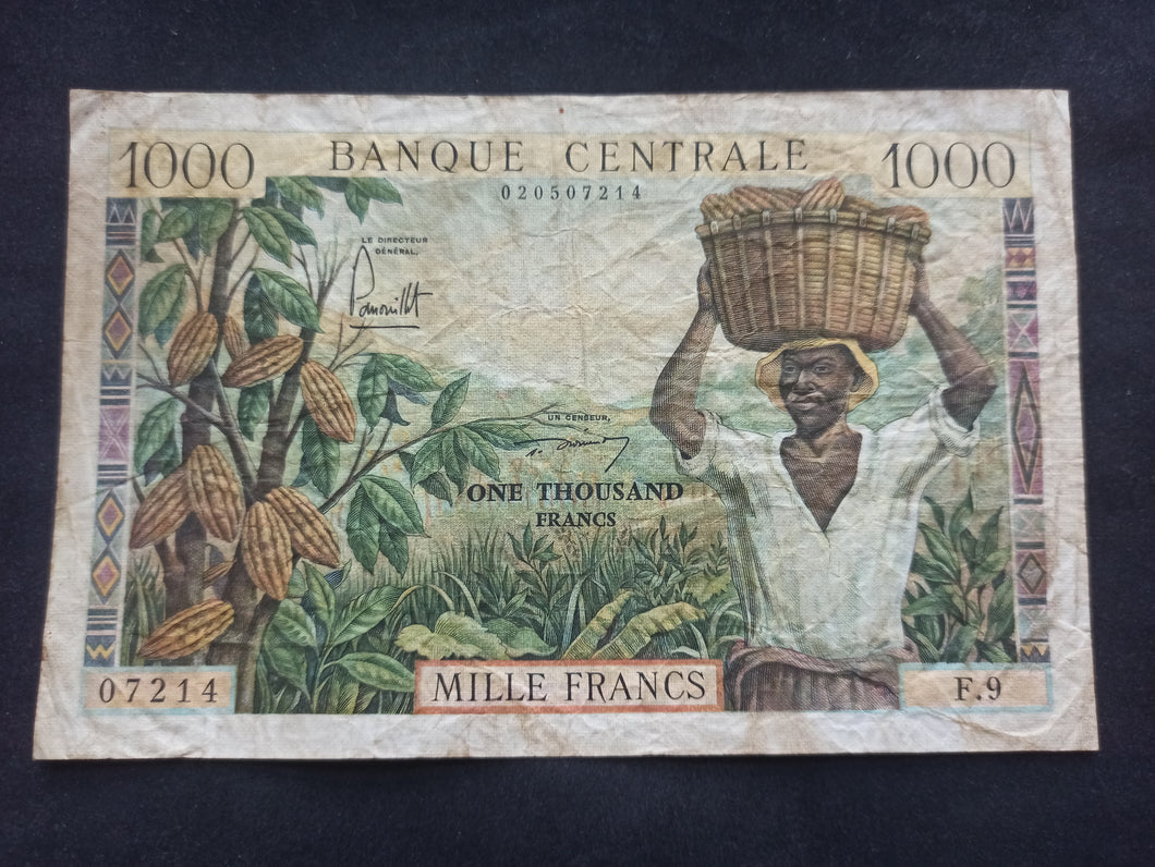 Cameroun : 1000 Francs 1962 (Ref 514)