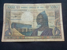 Charger l&#39;image dans la galerie, Mali : 1000 Francs 1970 (Ref 517)
