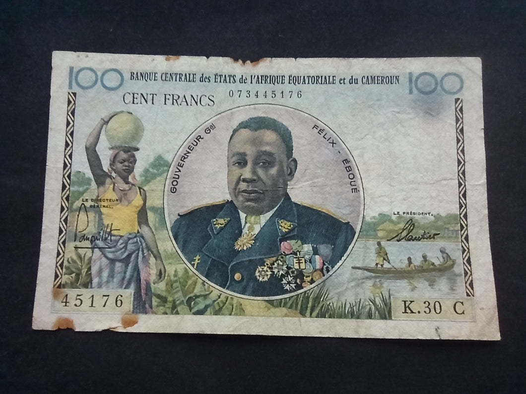 Cameroun : 100 Francs 1957 (Ref 515)