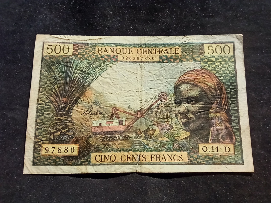 Afrique Equatoriale : 500 Francs 1963 (Ref 608)