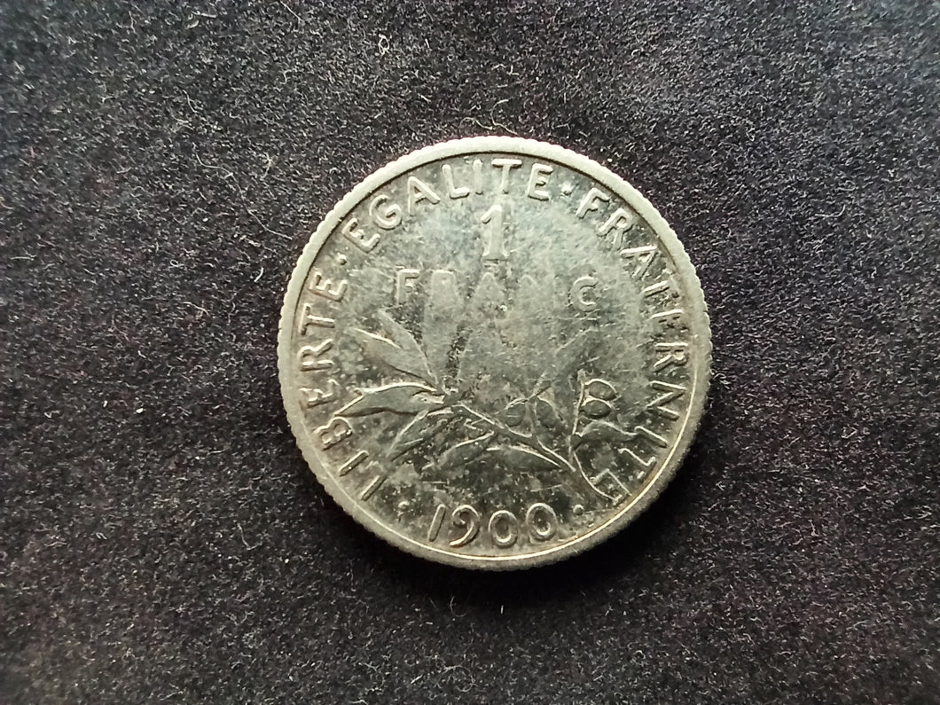 1 Franc Semeuse Argent 1900 (Ref 683)