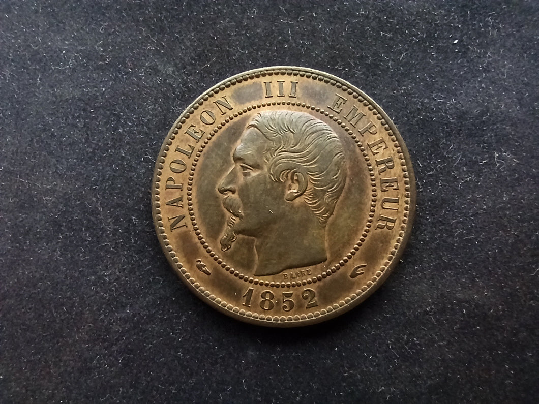 10 Centimes Napoléon III 1852 A ; Qualité (Ref 796)