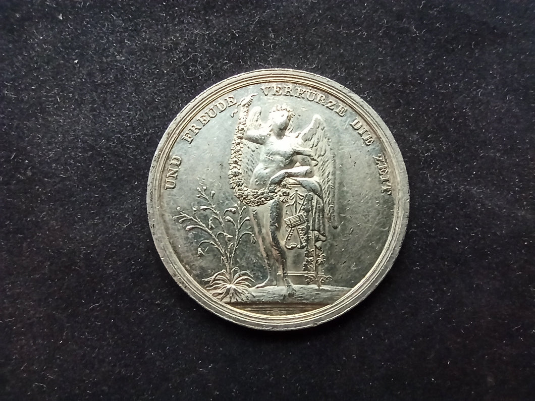 Médaille Argent : Allemagne : Prusse 1800 Brandenburg Loos (Ref 793)