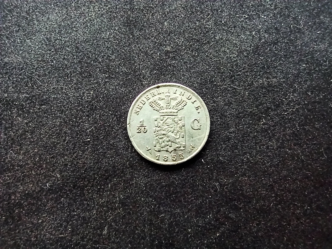 Danish West Indie : 1/20 Cent 1855 (Ref 950)
