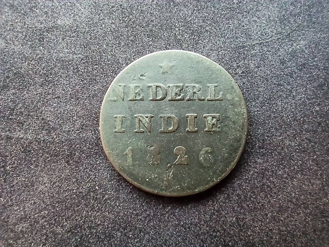 Netherlands Indie : 1/2 Stuiver 1826 Sumatra (Ref 994)