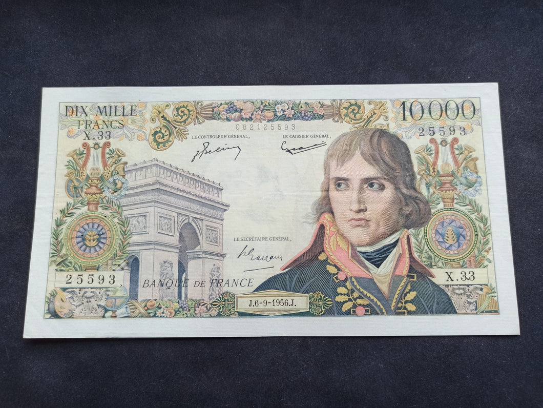10000 Francs Napoléon Bonaparte (6-9-1956) (Ref 1448)