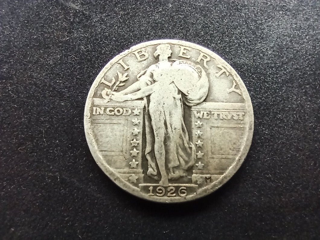 USA / Etats-Unis : Quarter Dollar Argent 1926 (Ref 1539)