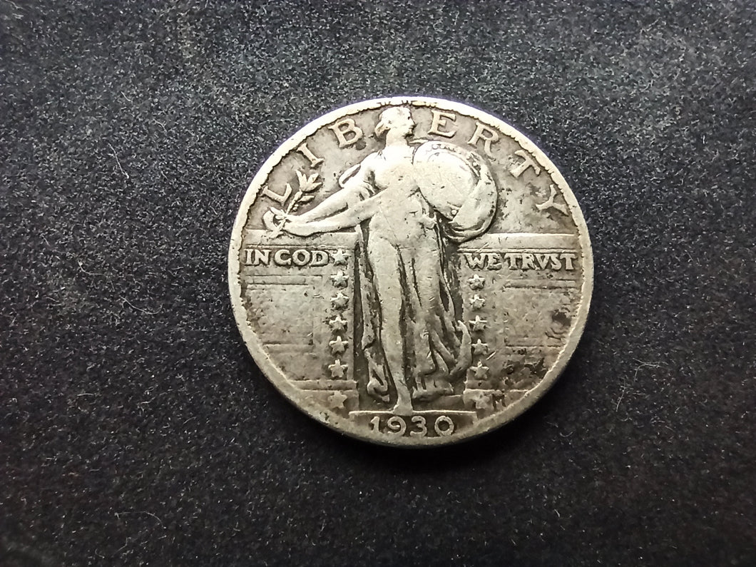 USA / Etats-Unis : Quarter Dollar Argent 1930 (Ref 1543)
