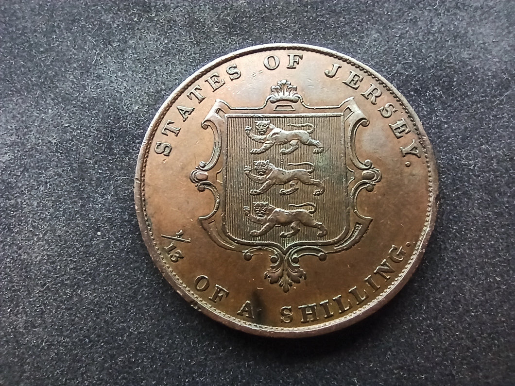 Jersey : 1/13 Shilling 1844 (Ref 1534)
