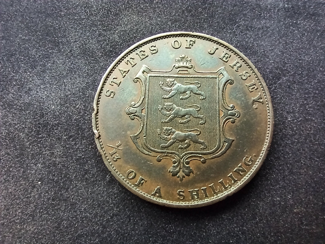 Jersey : 1/13 Shilling 1851 (Ref 1536)