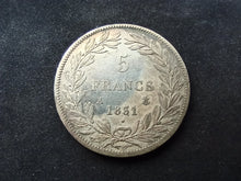 Charger l&#39;image dans la galerie, 5 Francs Argent Louis Philippe Tête Nue 1831 A ; Tr Relief (Ref 1570)
