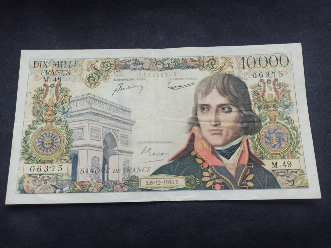 10000 Francs Napoléon Bonaparte (6-12-1956) (Ref 1800)
