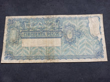 Charger l&#39;image dans la galerie, Argentine : 50 pesos 1897 (1925-32) Serie B (Ref 1816)
