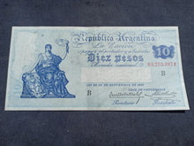 Charger l&#39;image dans la galerie, Argentine : 10 pesos 1897 (1925-32) Serie B (Ref 1817)
