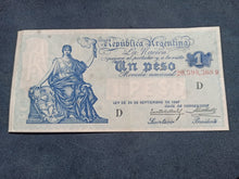 Charger l&#39;image dans la galerie, Argentine : Un peso 1897 (1925-32) Serie D (Ref 1819)
