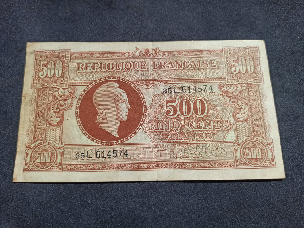 500 Francs Trésor 1944 Serie L (Ref 1820)
