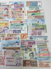 Charger l'image dans la galerie, Lot de 80 Billets du Monde Tous Différents NEUFS