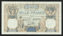 Charger l&#39;image dans la galerie, 1000 Francs Cérès &amp; Mercure (31-12-1936)
