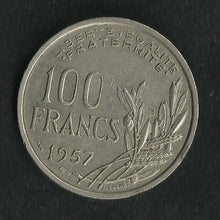 Charger l&#39;image dans la galerie, 100 Francs Cochet 1957 B
