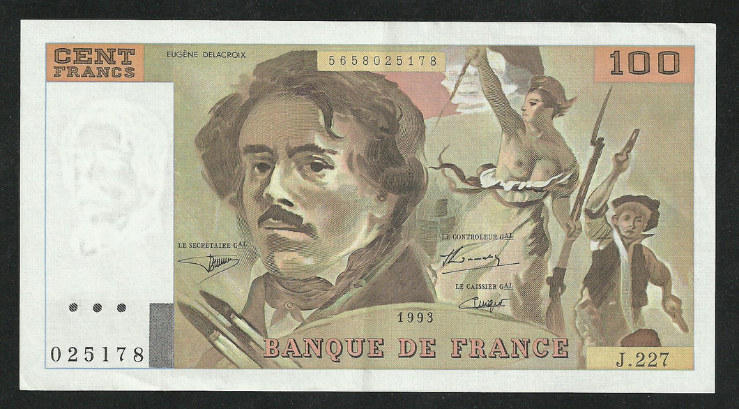 100 Francs Delacroix 1993 f 08 SPL
