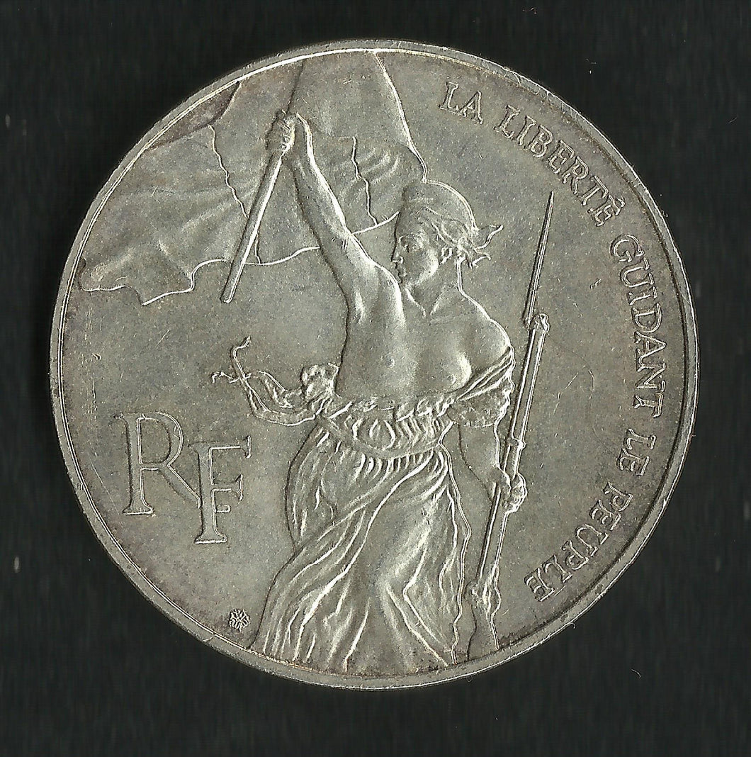 100 Francs Argent Commémorative 1993 La Liberté guidant le Peuple