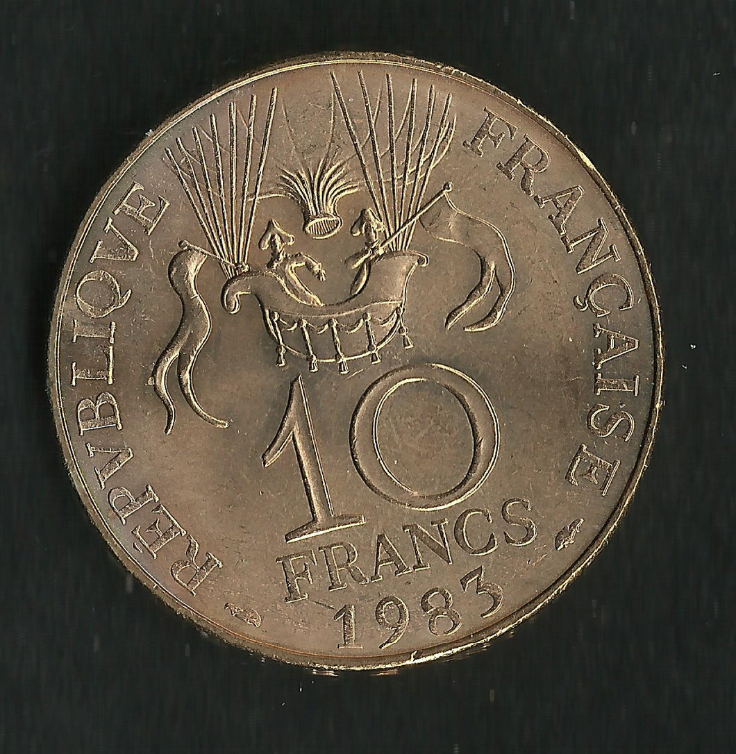 10 Francs Commémorative Conquête de l'espace 1983 ; FDC