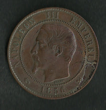 Charger l&#39;image dans la galerie, 10 Centimes Napoléon III Tête Nue 1856 B ; Qualité
