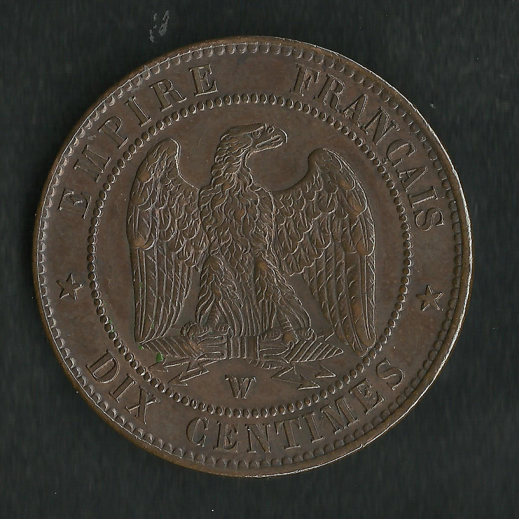 10 Centimes Napoléon III Tête Nue 1856 W ; Qualité