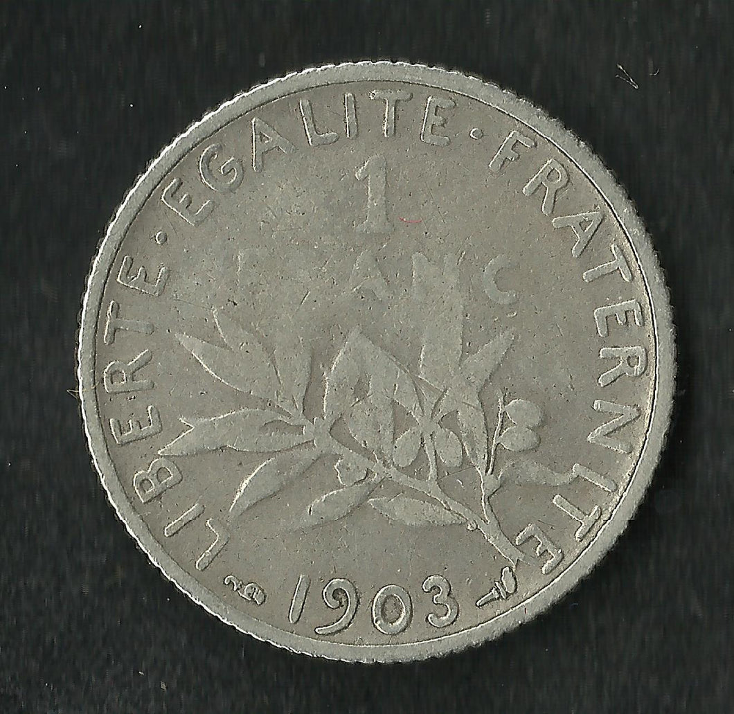1 Franc Semeuse Argent 1903