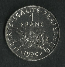 Charger l&#39;image dans la galerie, 1 Franc Semeuse Nickel 1990 FDC
