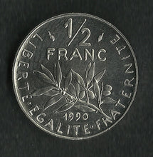 Charger l&#39;image dans la galerie, 1/2 Franc Semeuse Nickel 1990 FDC
