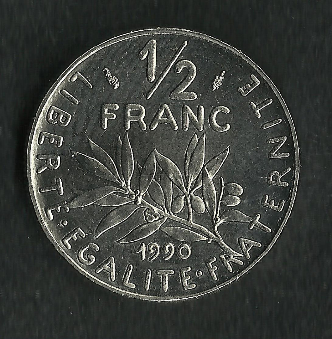 1/2 Franc Semeuse Nickel 1990 FDC