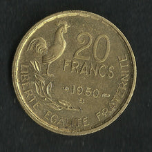 Charger l&#39;image dans la galerie, 20 Francs 1950 B ; 4 Faucilles Georges Guiraud ; Qualité
