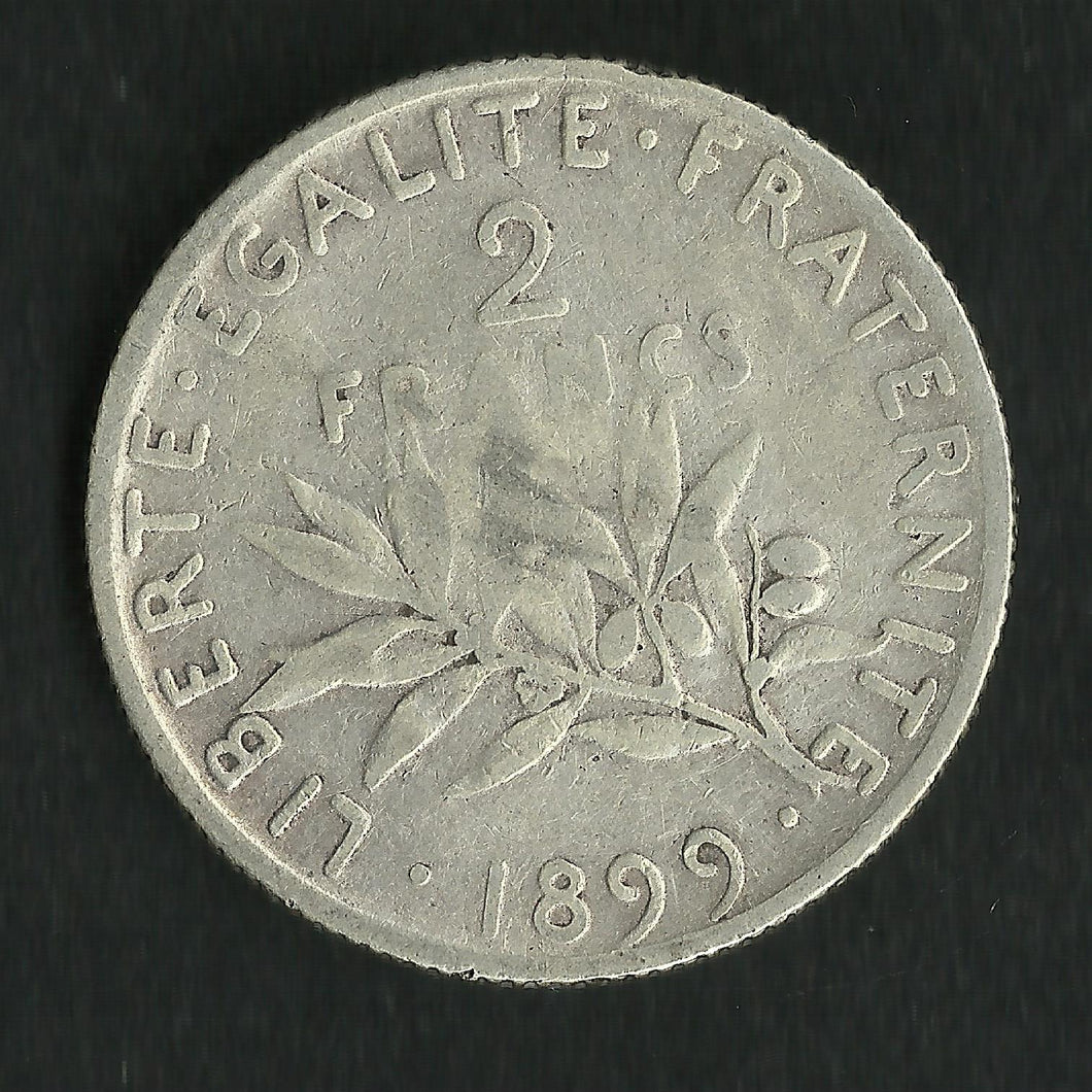 2 Francs Semeuse Argent 1899