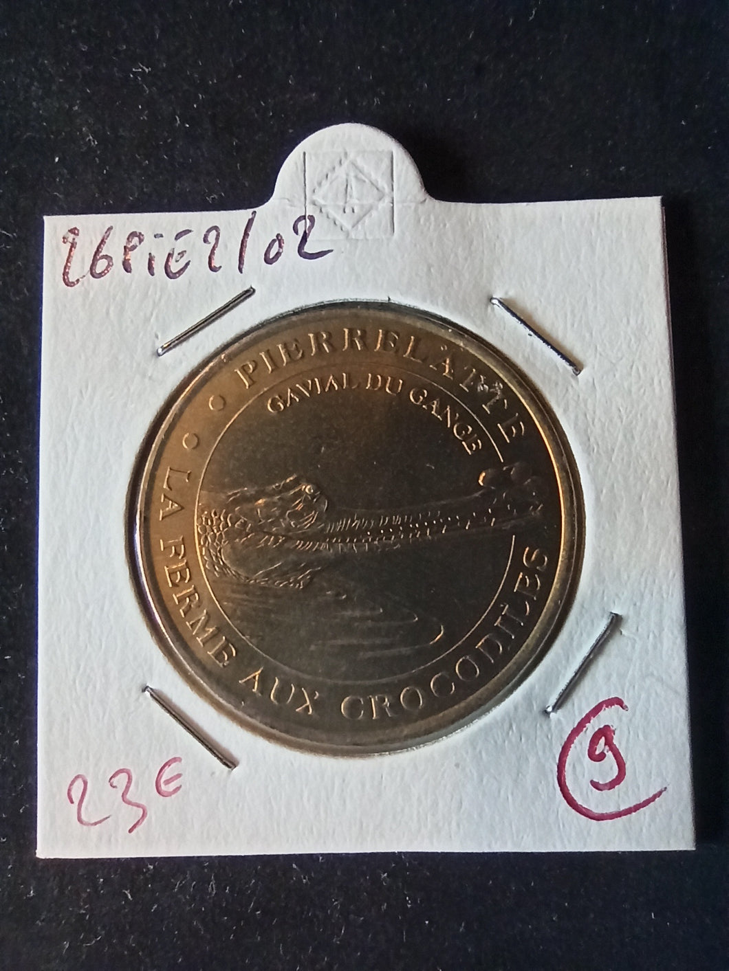 Jeton Monnaie de Paris : 26 : PierreLatte Ferme aux Crocodiles 2002