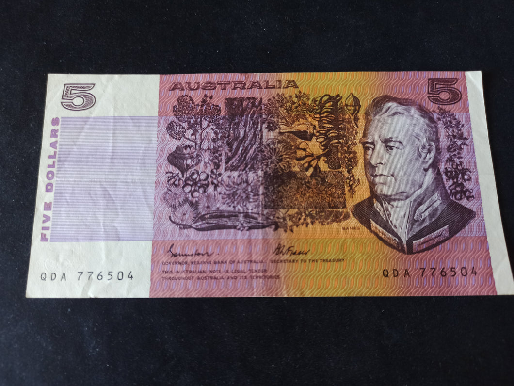 Australie : 5 Dollars 1985
