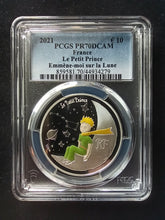 Charger l&#39;image dans la galerie, France : 10 Euro 2021 : Petit Prince - Sur la Lune ; PCGS : PR 70

